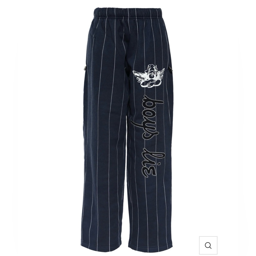 Boys Lie Navy Wide Leg Pants